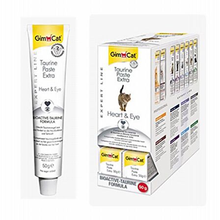 Gimcat Expert Line Yavru-Yetişkin Kardiyo Sistem Destekleyici, Görme Fonksiyonu Destekleyici Multi Vitamin Macun 50 gr