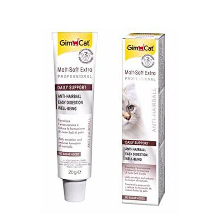 Gimcat Daily Support Yavru-Yetişkin Tüy Dökme Önleyici Macun 2 x 20 gr