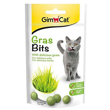 Gimcat Gras Bits Çimenli Granül Yetişkin Kedi Ödülü 50 g 