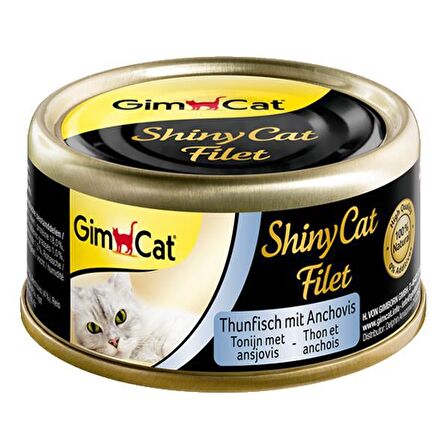 GimCat Shinycat Fileto Tuna Ançuez Kedi Konservesi 70 gr