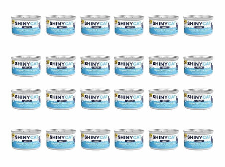 GimCat Shinycat Ançüezli Ton Balıklı Konserve Kedi Maması 70 Gr (24 Adet)