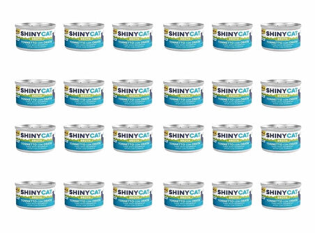 GimCat Shinycat Broth Çipuralı Ton Balıklı Konserve Kedi Maması 70 Gr (24 Adet)