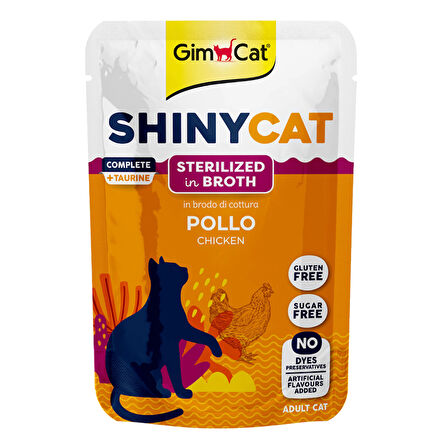 Gimcat ShinyCat Tavuklu Taurinli Kısır Yaş Mama 70 Gr