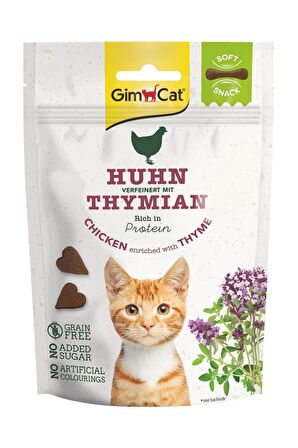 Gimcat Huhn Thymian Kekik - Tavuklu Granül Yetişkin Kedi Ödülü 60 g 