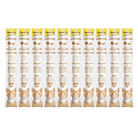 GimCat Sticks Hindi Etli Tavşan etli Ödül Çubukları 50 gr - 10'lu