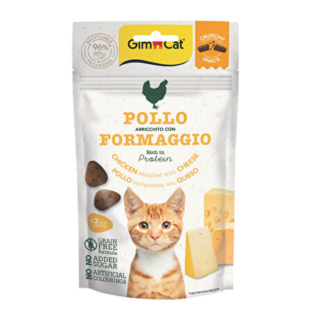 GimCat Crunchy Tavuklu ve Peynirli Kedi Ödül Maması 50 gr
