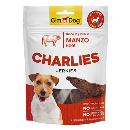 Gimdog Charlies Jerkies Sığır Etli Köpek Ödülü 70Gr