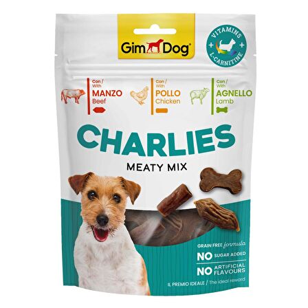 Gimdog Charlies Meaty Mix Sığır Etli, Kuzu Etli Köpek Ödülü 70 Gr