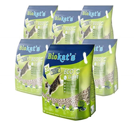 Biokat's Eco Light Pelet Kedi Kumu 6 x 5 Lt