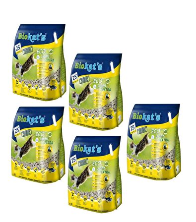 Biokat's Eco Light Extra Pelet Kedi Kumu 2,9 Kg (5 L) (5 ADET