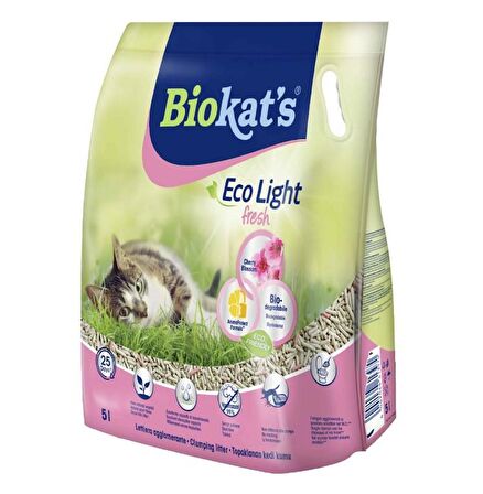 Biokat's Eco Light Fresh Cherry Blossom Pelet Kedi Kumu 5 lt