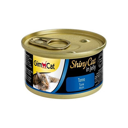 Gimcat Shiny Cat in Jelly Ton Balıklı Yetişkin Kedi Konservesi 70 Gr ( 24 ADET )