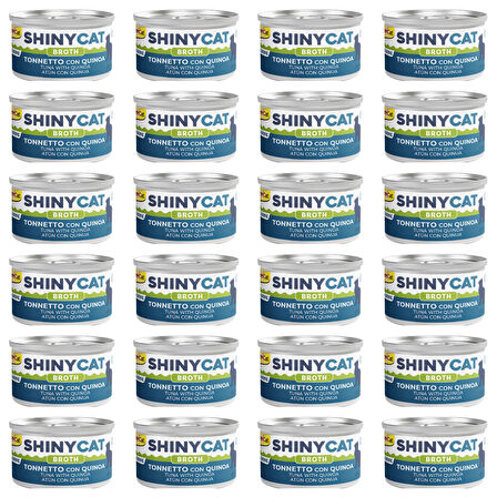 Gimcat Shiny Cat (Sos İçinde) Kinoalı Ton Balıklı Yetişkin Kedi Konservesi 70 Gr (24 Adet)