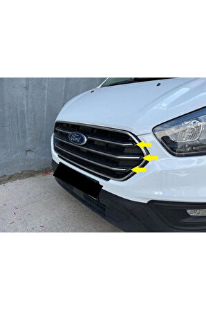 Ford Custom Krom Ön Panjur+çerçeve 8 Parça 2018 Ve Üzeri Paslanmaz Çelik