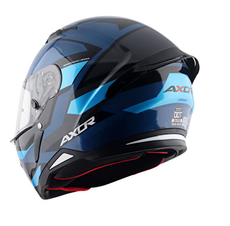 Axor Hunter Cornet Motosiklet Kask Black Blue