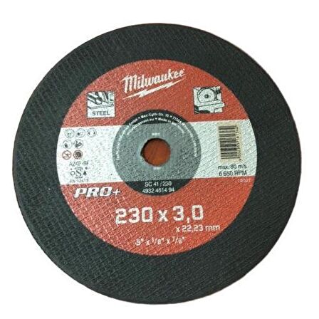 Milwaukee Taş Metal Kesme 230X22X3 1 Lı Pk