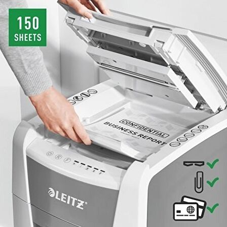 Leitz Iq Autofeed Office 150 Otomatik Evrak Imha Makinesi P4