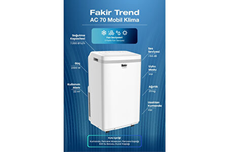 Fakir Trend AC 70 A 7000 BTU Mobil Klima
