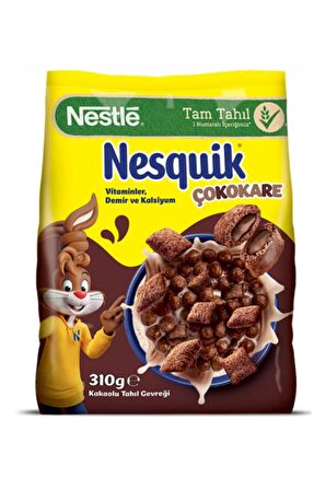 Nesquık Çokokare Kakaolu Tahıl Gevreği 310G x 12 Adet