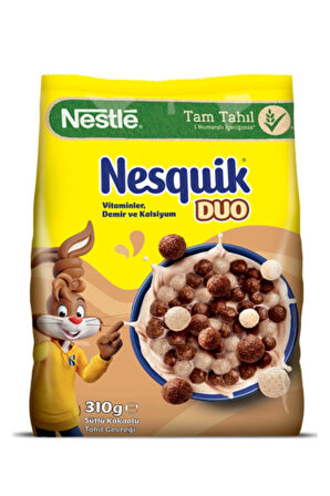 Nesquik Duo Sütlü Kakaolu Tahıl Gevreği 310G x 12 Adet