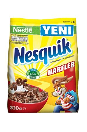 Nesquik Kakaolu Harfli Mısır Gevreği 310G x 12 Adet