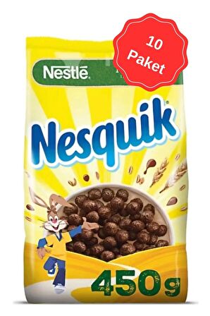 Nesquik Çikolatalı Mısır Gevreği 450G x 10 Adet