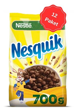 Nesquik Çikolatalı Mısır Gevreği 700G x 12 Adet