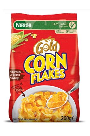 Nestle Gold Corn Flakes Mısır Gevreği 200G x 12 Adet