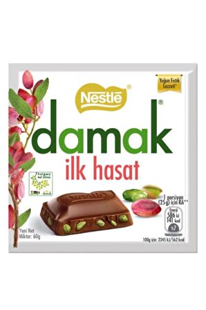 Damak İlk Hasat Çikolata 60G (6lı x 24 Kutu)