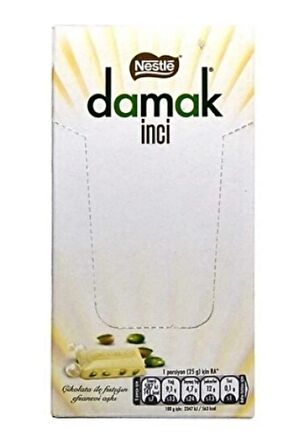 Damak İnci Dikdörtgen Çikolata 70G (8li x 12 Kutu)