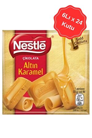 Nestle Gold Altın Karamel Çikolata 60G (6 Lı x 24 Kutu)