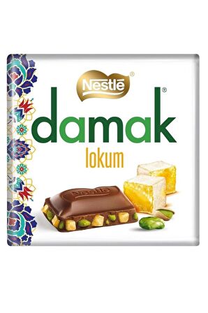 Damak Lokum Kare Çikolata 60G (6 Lı x 24 Kutu)