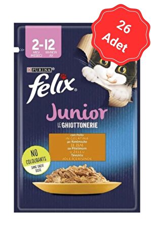 Felix Tavuklu Yavru Kedi Yaş Mama 85 Gr x 26 Lı