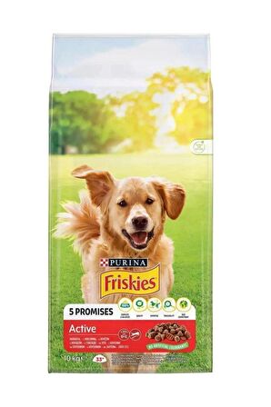 Friskies Active Biftekli Yetişkin Köpek Maması 10 Kg