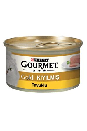 Gourmet Gold Kıyılmış Tavuklu Konserve Kedi Maması 85 Gr x 24 Adet