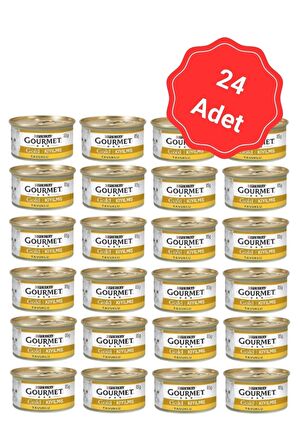 Gourmet Gold Kıyılmış Tavuklu Konserve Kedi Maması 85 Gr x 24 Adet