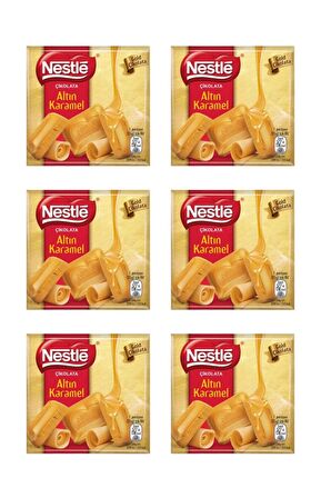 Nestle Gold Altın Karamel Çikolata 60G x 6 Lı