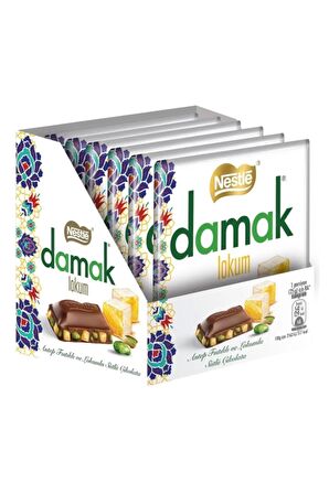 Damak Lokum Kare Çikolata 60G x 6 Lı