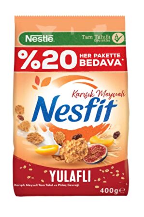 Nesfit Karışık Meyveli Gevrek %20 Bedava 400G