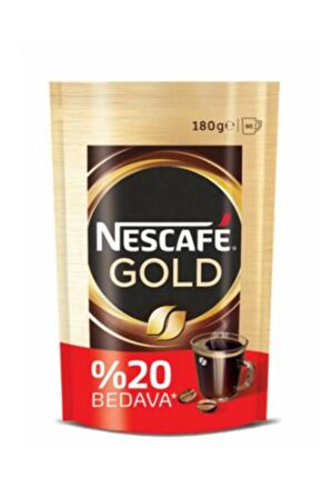 Nescafe Gold Kahve Ekopaket %20 Bedava 180G