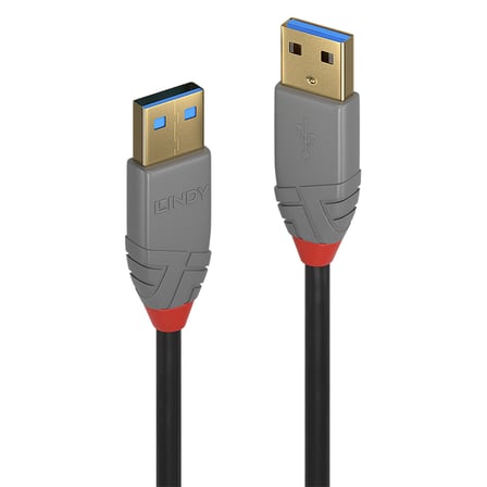 Lindy LIN-36754 5 Mt USB 3.2 A to USB 3.2 A 5Gbps Anthra Lien USb Kablosu