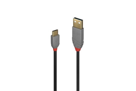 Lindy LIN-36887 2 Mt USB 2.0 to USB Type C  Anthra Line USB Kablo