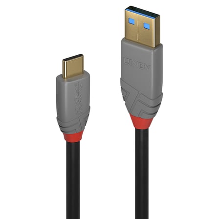 Lindy LIN-36911 1 Mt USB 3.2 A to USB Type C 10Gbps 5A PD USb Kablo