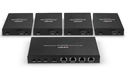 Lindy LIN-38262 70 Mt 4 Port HDMI 4K 60Hz HDMI Mesafa Uzatıcısı