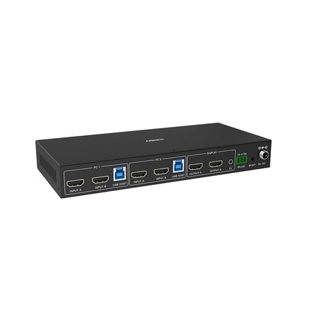 Lindy LIN-39314 2 port pc Girişi 2 Port Çıkış 4K 60 Hz USB 3.0 KVM Switch