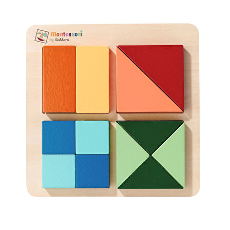 Eichhorn Montessori Ahşap Şekil Bulmaca Puzzle