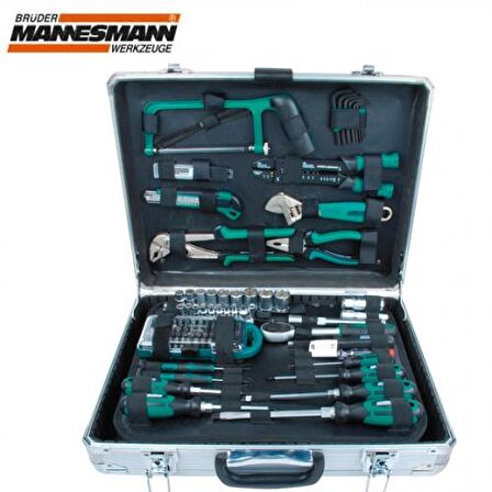 Mannesmann 29072 Alüminyum Takım Çantalı Alet Seti. 124 Parça