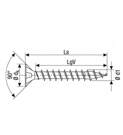 Evrensel Vida, Sunta Vidası, 2,5 x 12 mm, 1.000 Adet, Tam Dişli, Havşa Başlı, Yıldız Z1, SPAX-S Versiyon, WIROX Kaplama