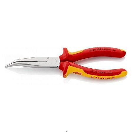 KNIPEX 26 26 200 VDE Eğri Ağız Kargaburun