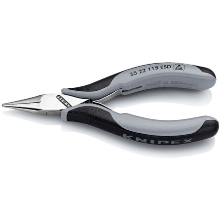 KNIPEX Elektronikçi Kargaburun 115 mm (3522115ESD)